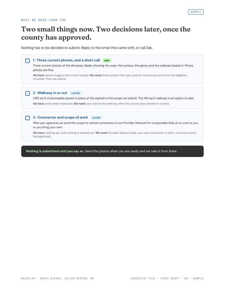 What we need page