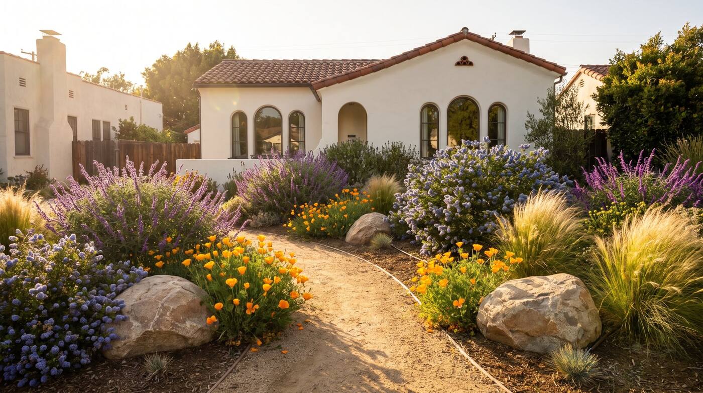Native front yard planting
