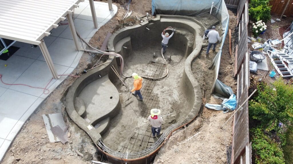 stormwater problems like permitting issues come up when constructing a pool