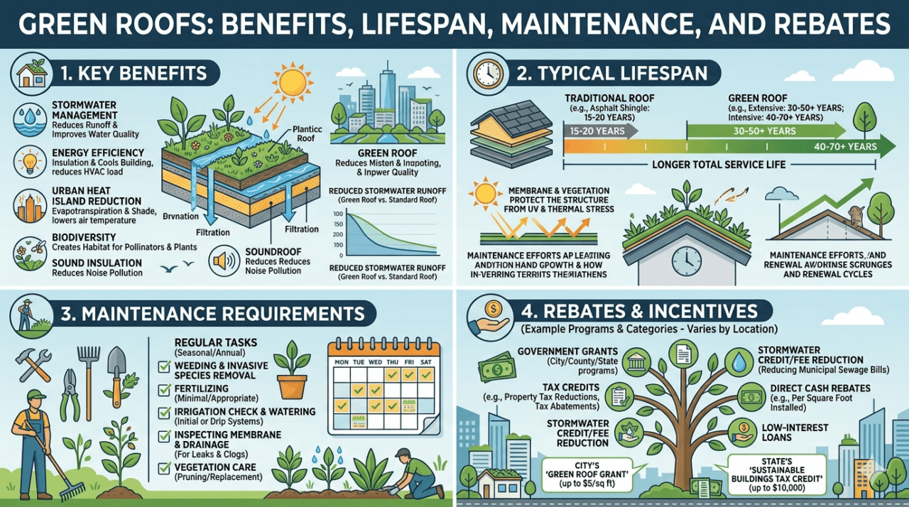 Green Roof Cost: $10–$30/sq ft + City Rebates [2026 Guide]