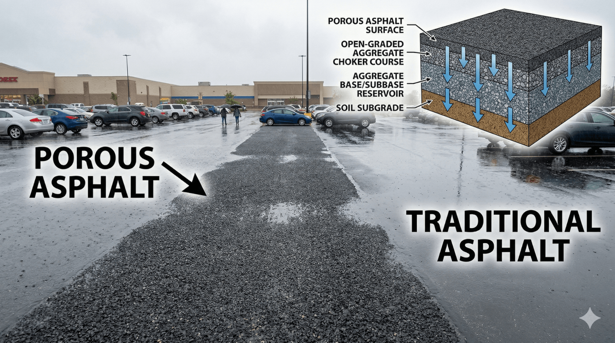 Porous asphalt Porous asphalt