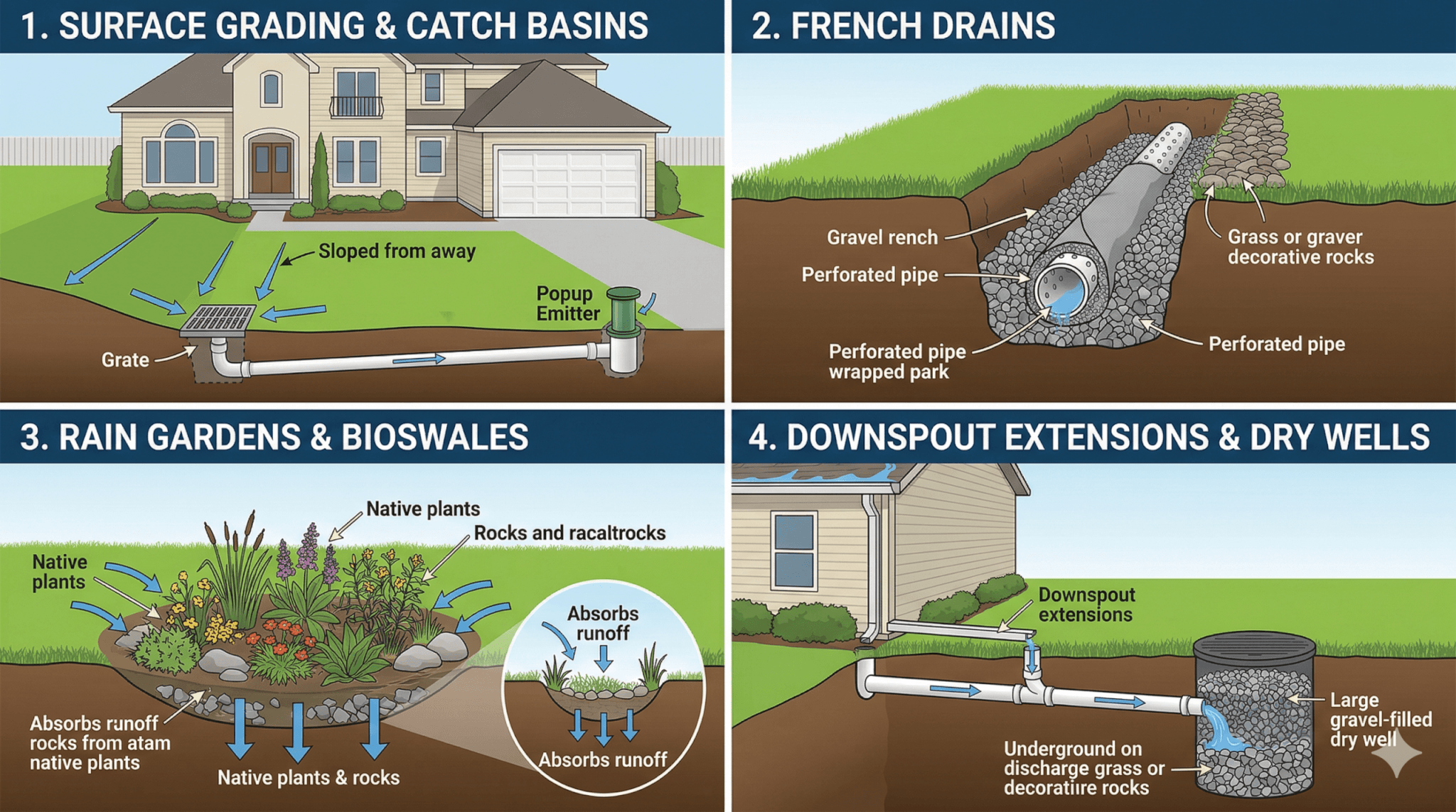 Yard drainage solutions Yard drainage solutions